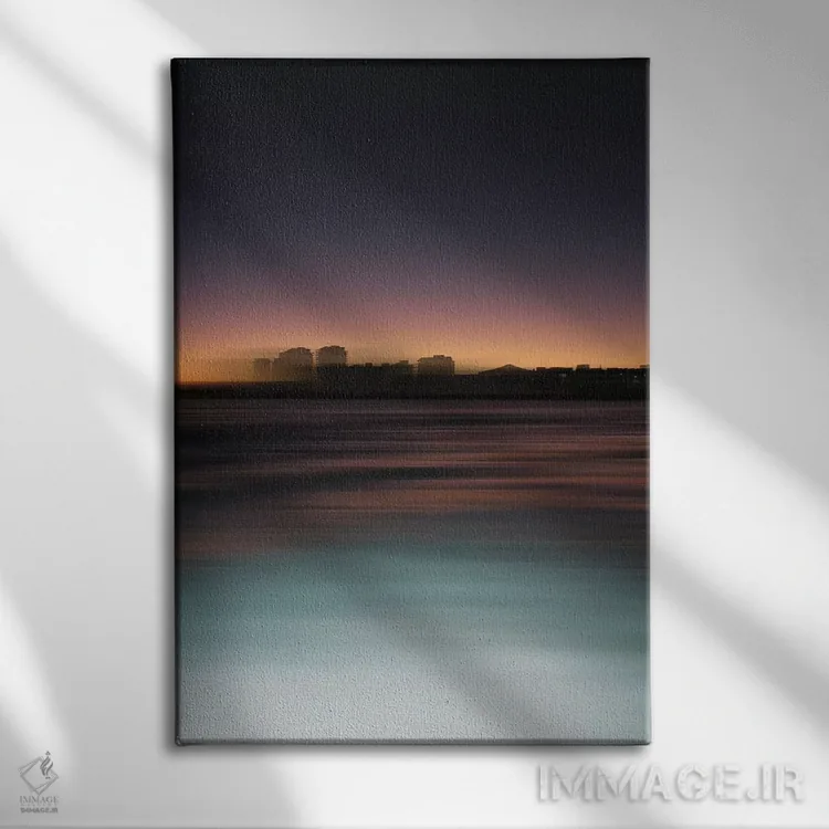 تابلو دکوراتیو غروب گمشده اثر فرانک باندا - نمای روبهرو روی دیوار