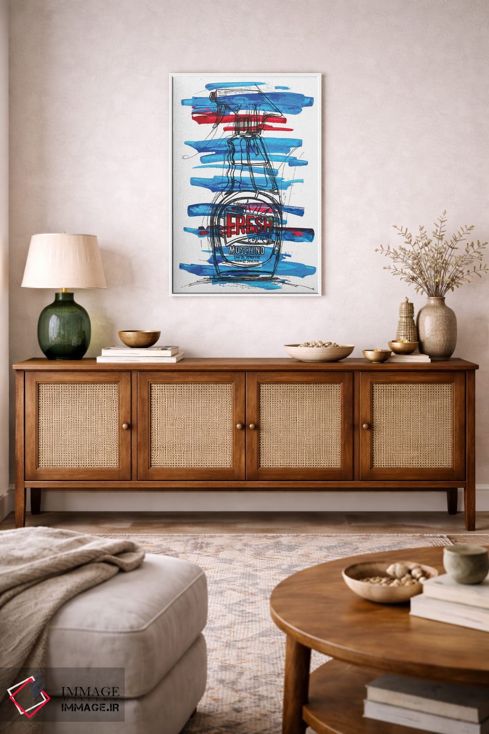 تابلو دکوراتیو موشینو فرش اثر فرانک باندا - D3W