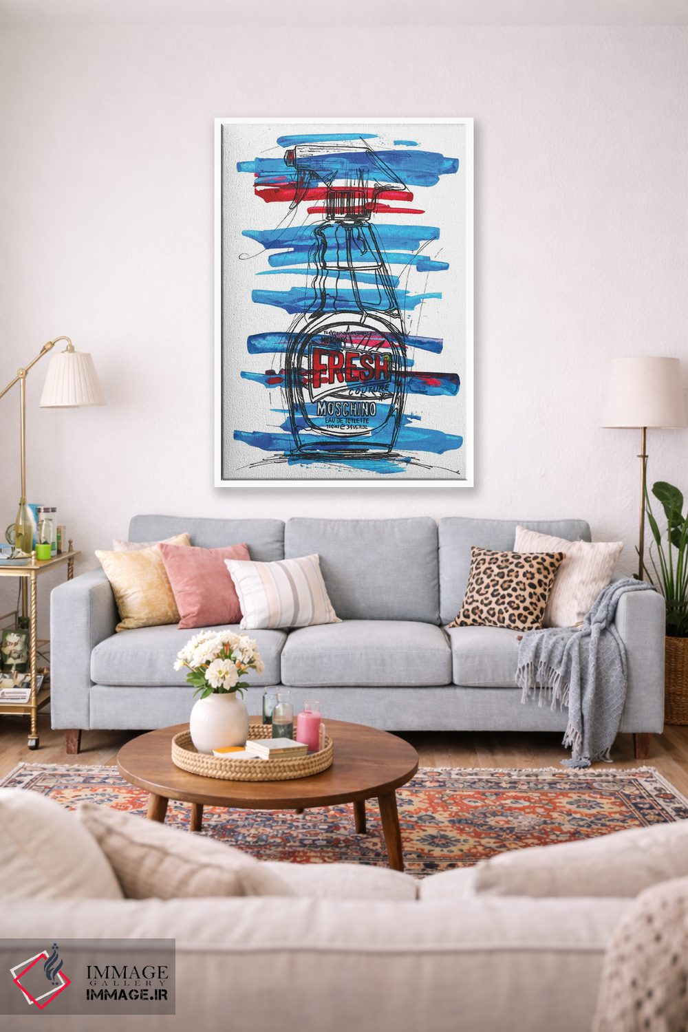 تابلو دکوراتیو موشینو فرش اثر فرانک باندا - D1W