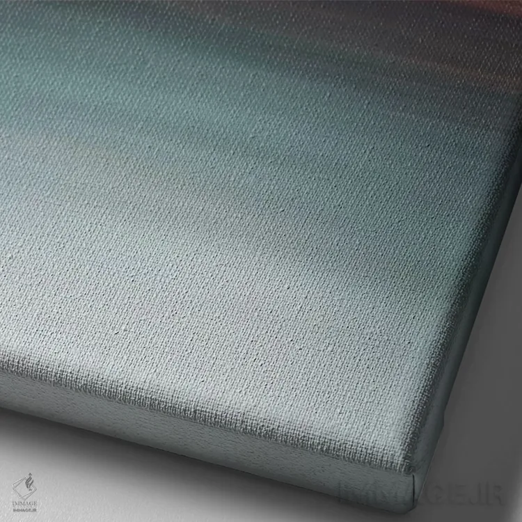 تابلو دکوراتیو غروب گمشده اثر فرانک باندا - نمای نزدیک بافت بوم