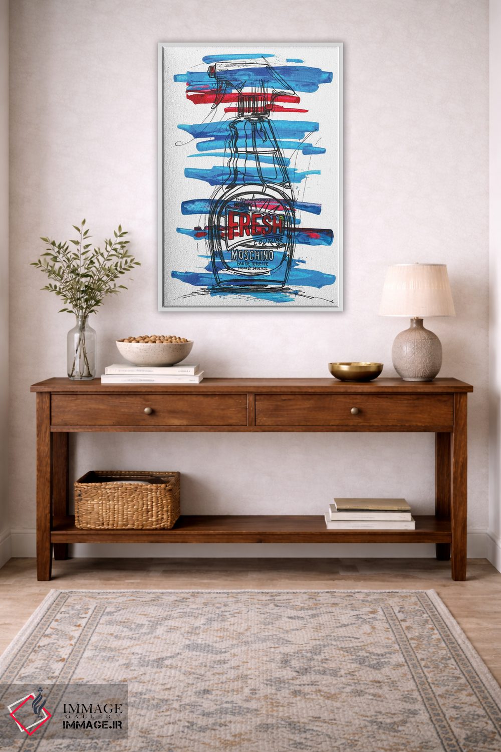 تابلو دکوراتیو موشینو فرش اثر فرانک باندا - D4W