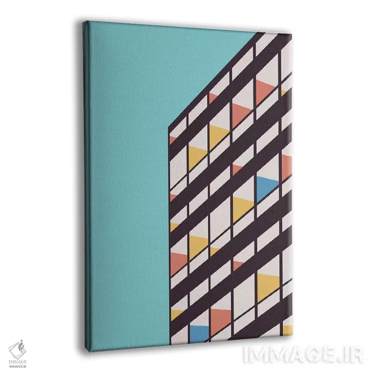 تابلو دکوراتیو کوربوزیه اثر فلوران بدار - نمای پرسپکتیو محصول