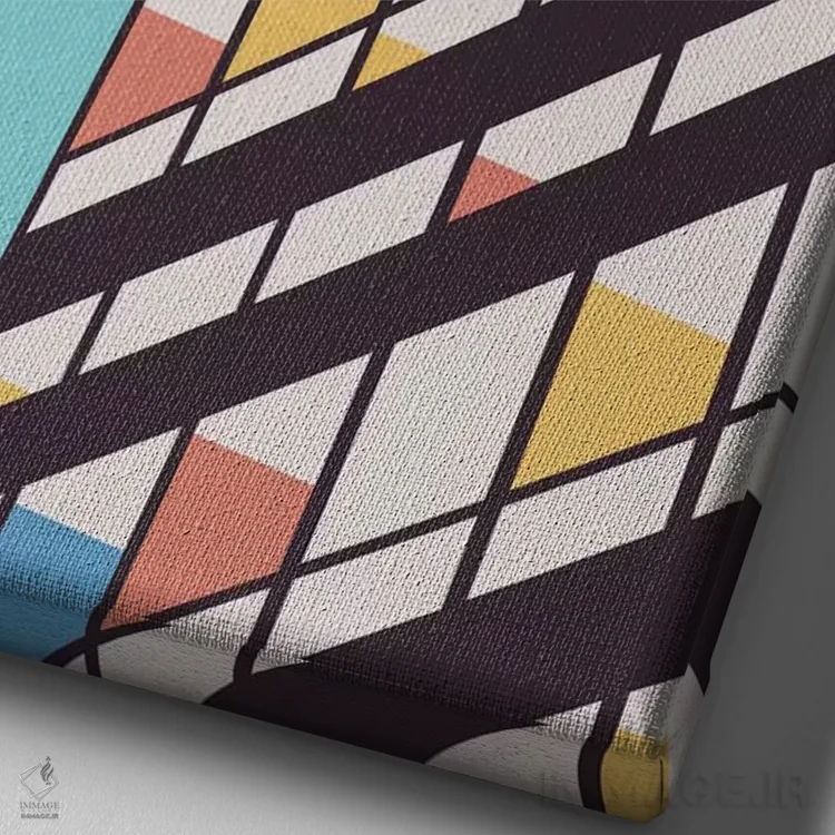 تابلو دکوراتیو کوربوزیه اثر فلوران بدار - نمای نزدیک بافت بوم