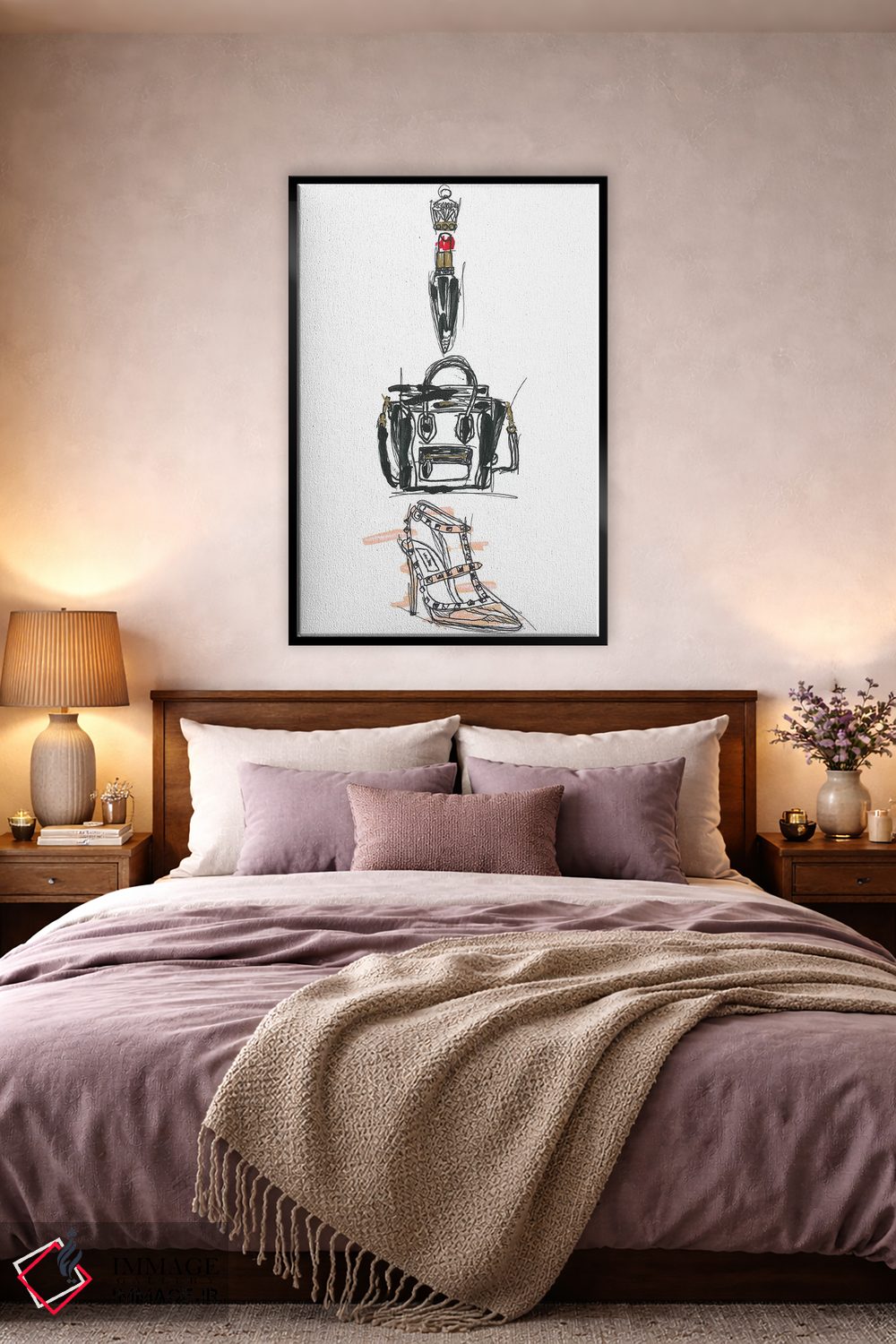 تابلو دکوراتیو ترکیب مد II اثر فرانک باندا - D5B