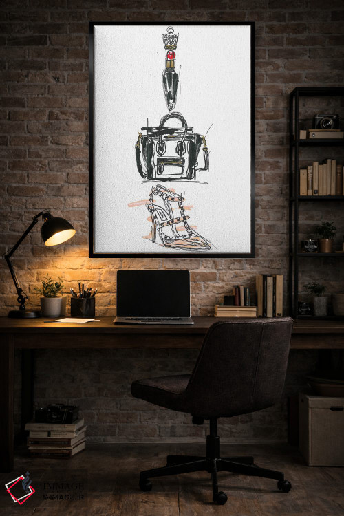 تابلو دکوراتیو ترکیب مد II اثر فرانک باندا - D6B