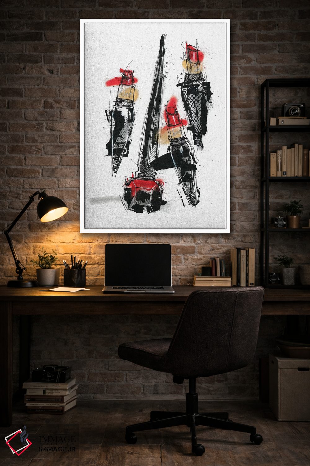 تابلو دکوراتیو قدرت ابدی روژ اثر فرانک باندا - D4W