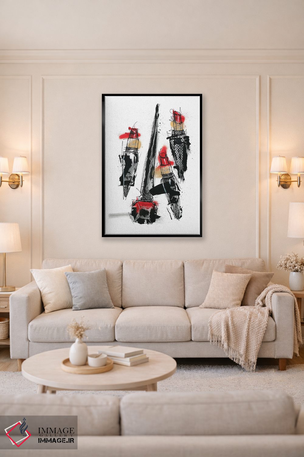 تابلو دکوراتیو قدرت ابدی روژ اثر فرانک باندا - D5B