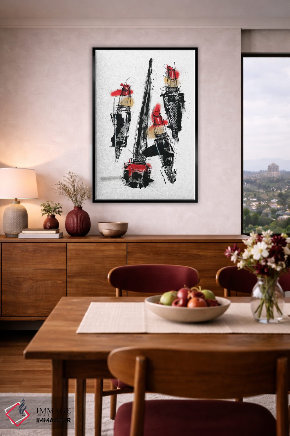 تابلو دکوراتیو قدرت ابدی روژ اثر فرانک باندا - D6B