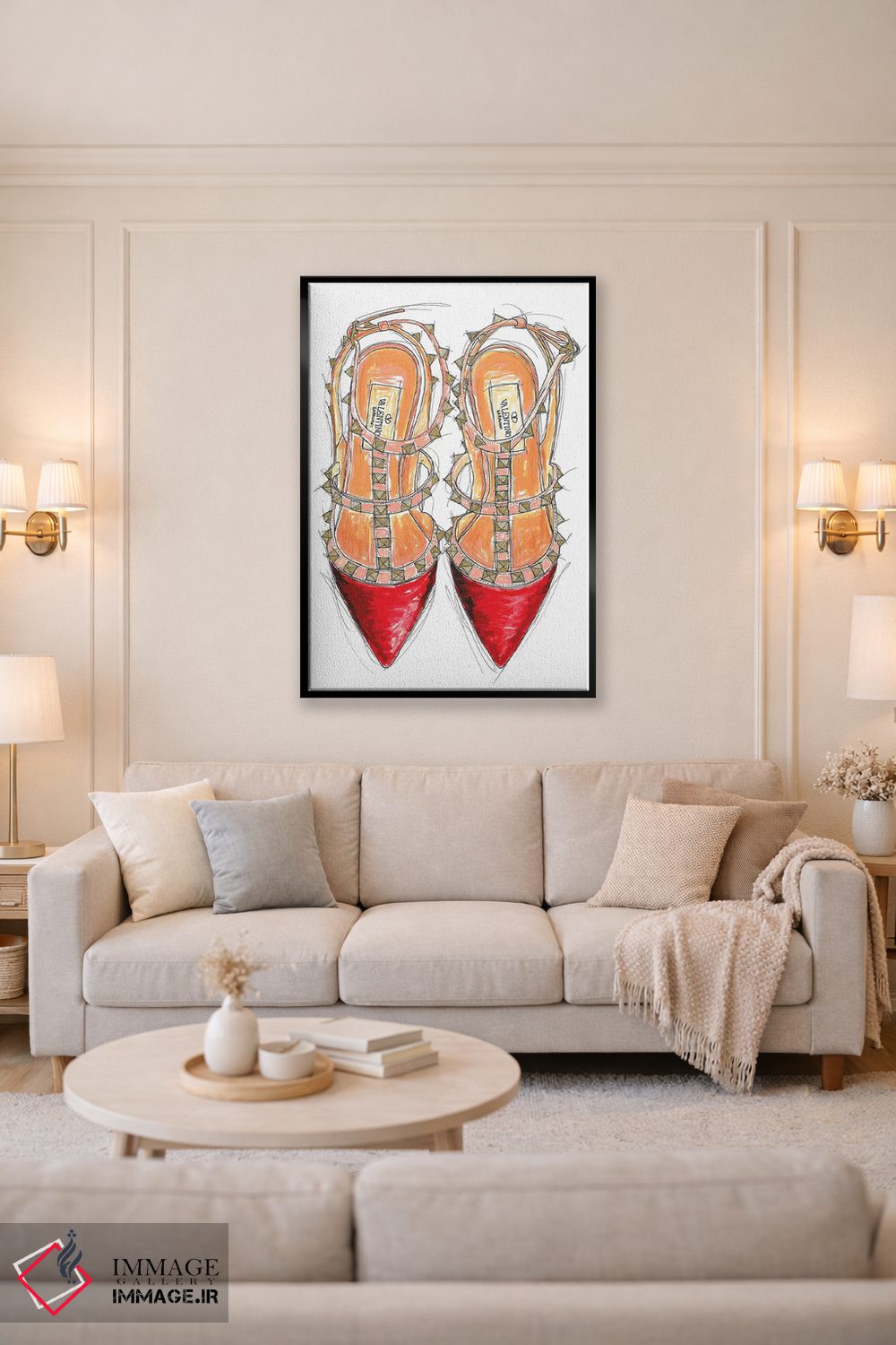 تابلو دکوراتیو والنتینو راک استادز اثر فرانک باندا - D3B