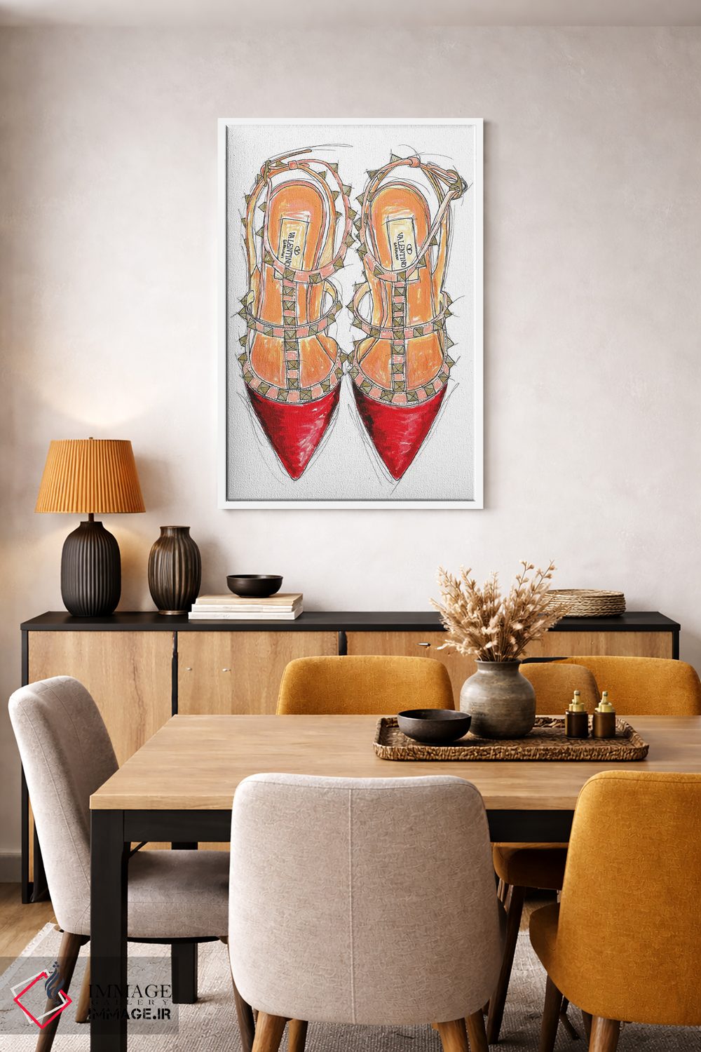 تابلو دکوراتیو والنتینو راک استادز اثر فرانک باندا - D5W