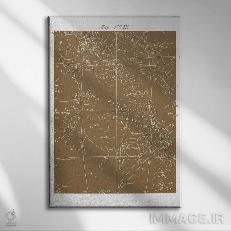 تابلو دکوراتیو قوس در زمینه طلایی اثر فلوران بدار - نمای روبهرو روی دیوار