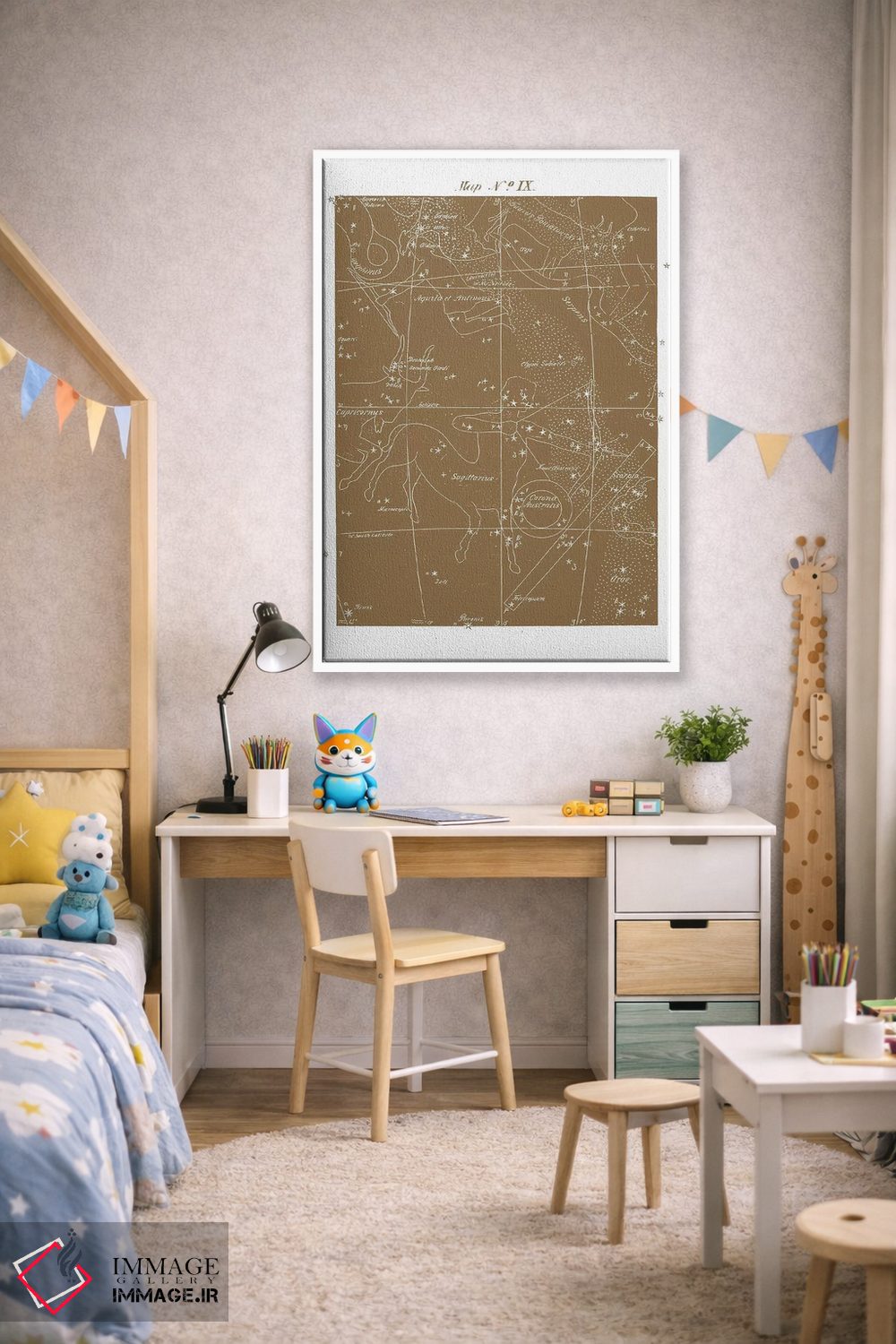 تابلو دکوراتیو قوس در زمینه طلایی اثر فلوران بدار - D1W