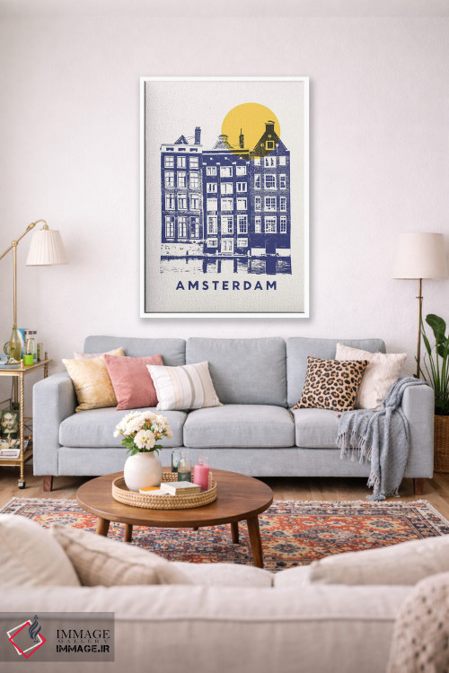 تابلو دکوراتیو آمستردام اثر فلوران بدار - D1W