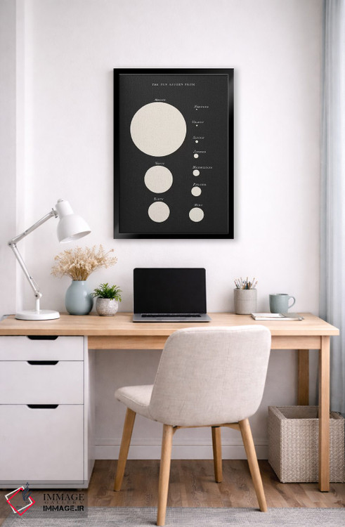 تابلو دکوراتیو خورشید از منظر ... اثر فلوران بدار - D6B