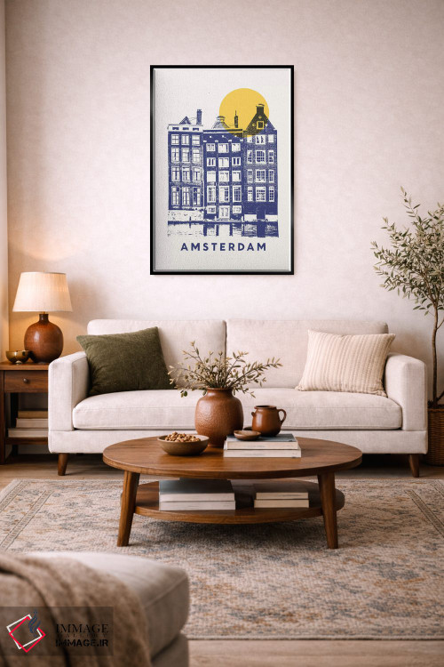 تابلو دکوراتیو آمستردام اثر فلوران بدار - D3B