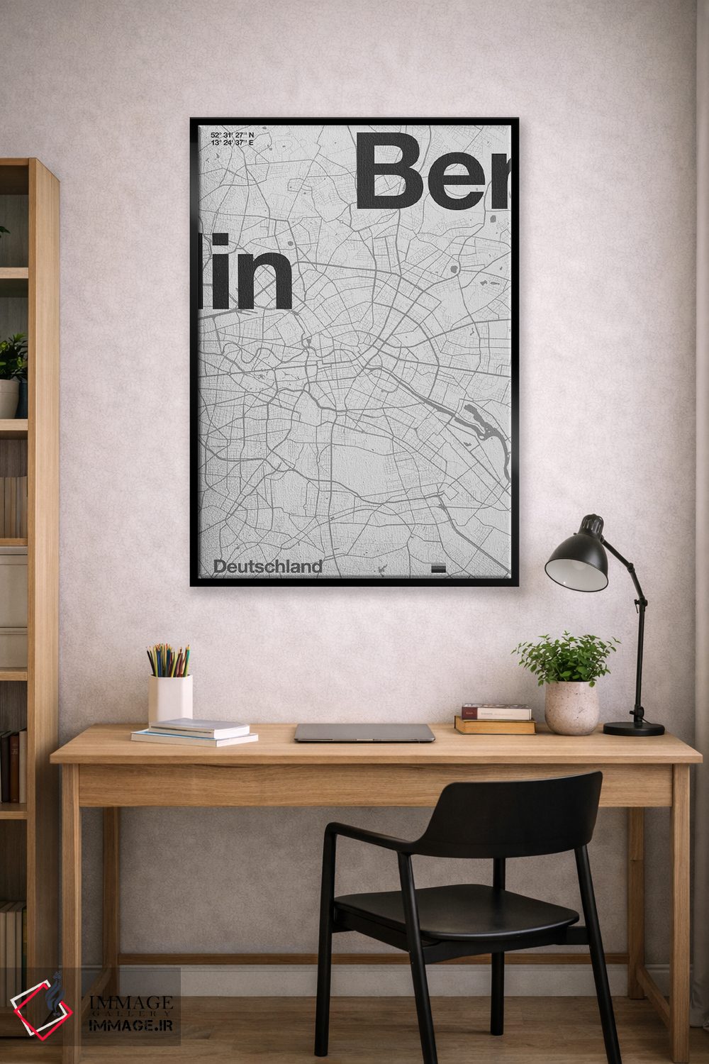 تابلو دکوراتیو نقشه برلین اثر فلوران بدار - D3B