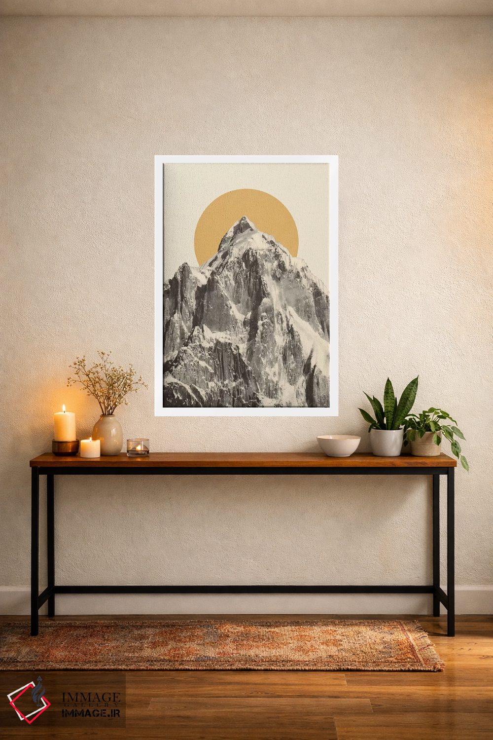 تابلو دکوراتیو چشم انداز کوهستانی ۵ اثر فلوران بدار - D3W