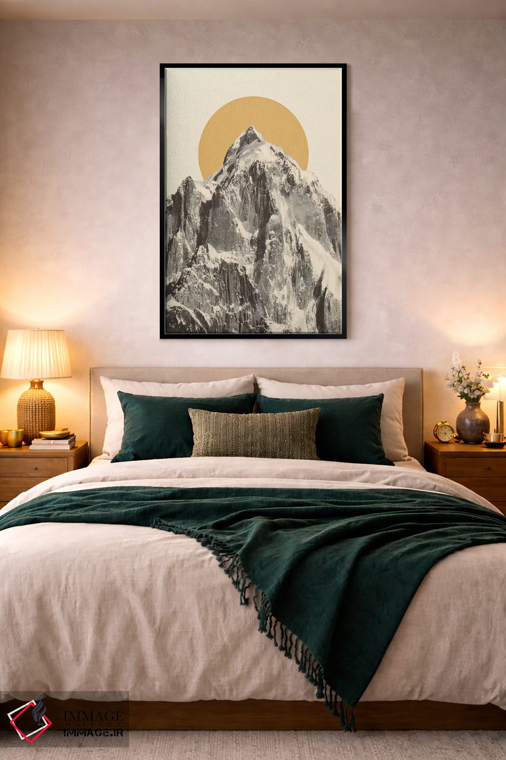 تابلو دکوراتیو چشم انداز کوهستانی ۵ اثر فلوران بدار - D4B