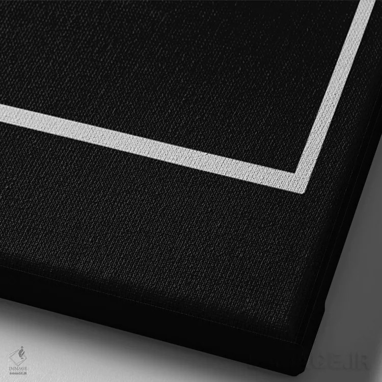 تابلو دکوراتیو خارج از چارچوب اثر فلوران بدار - نمای نزدیک بافت بوم