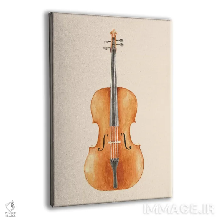 تابلو دکوراتیو ویولنسل اثر فلوران بدار - نمای پرسپکتیو محصول