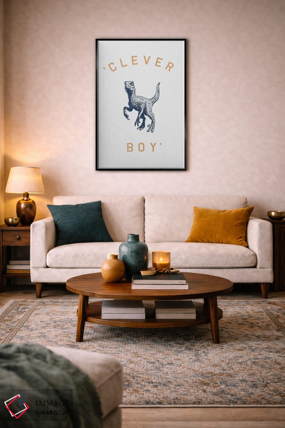 تابلو مدرن پسر باهوش اثر فلوران بدار - D6B