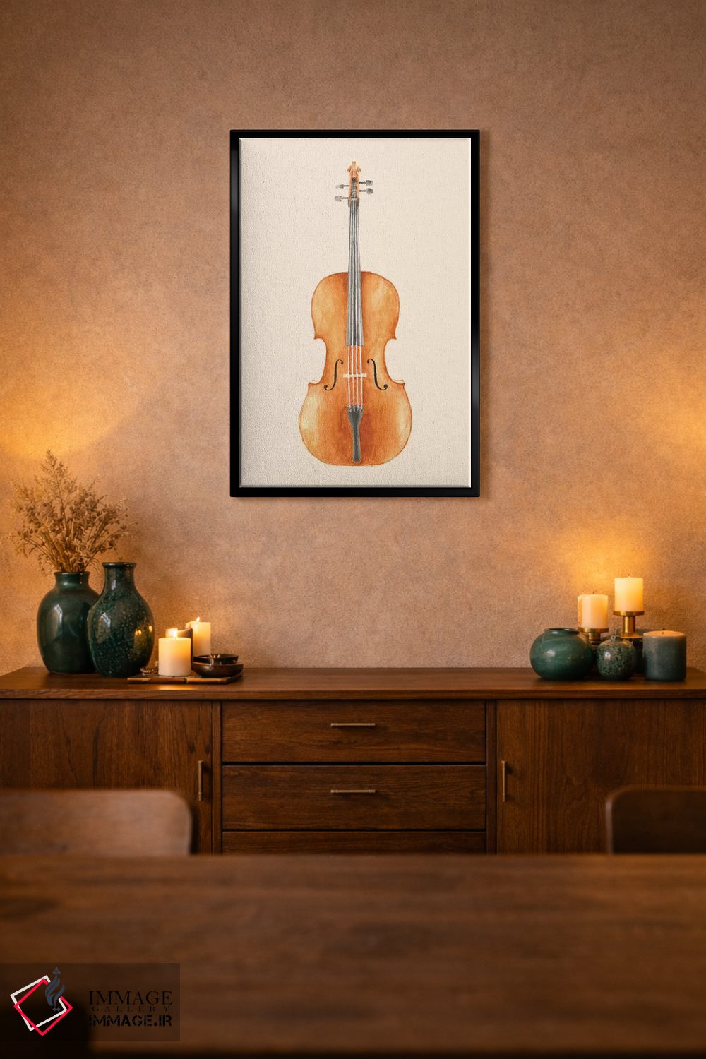 تابلو دکوراتیو ویولنسل اثر فلوران بدار - D2B