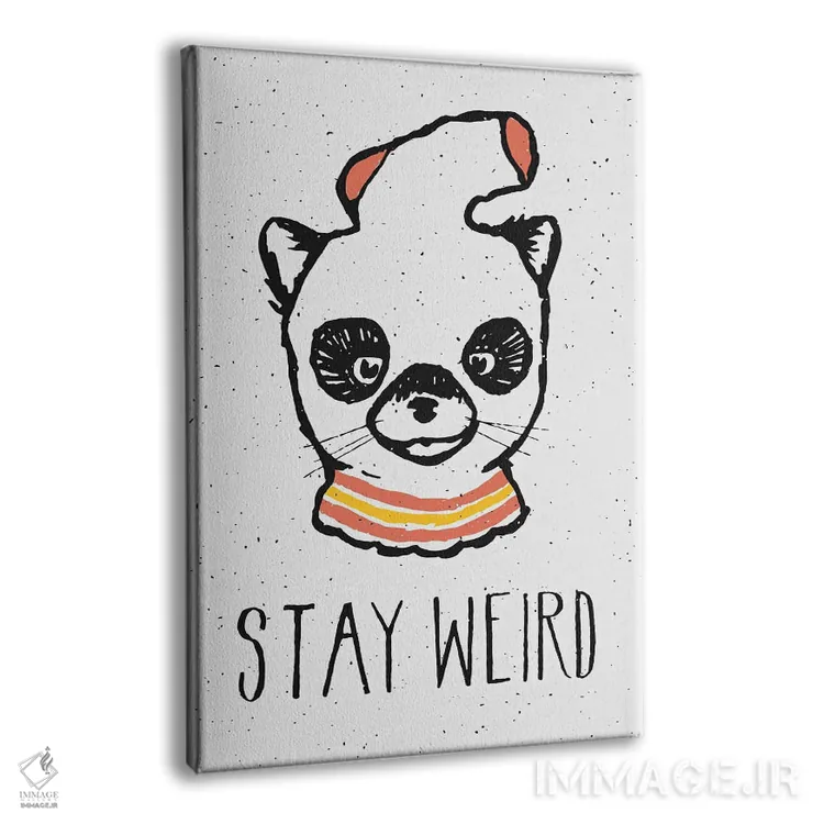 تابلو دکوراتیو عجیب بمان اثر فلوران بدار - نمای پرسپکتیو محصول