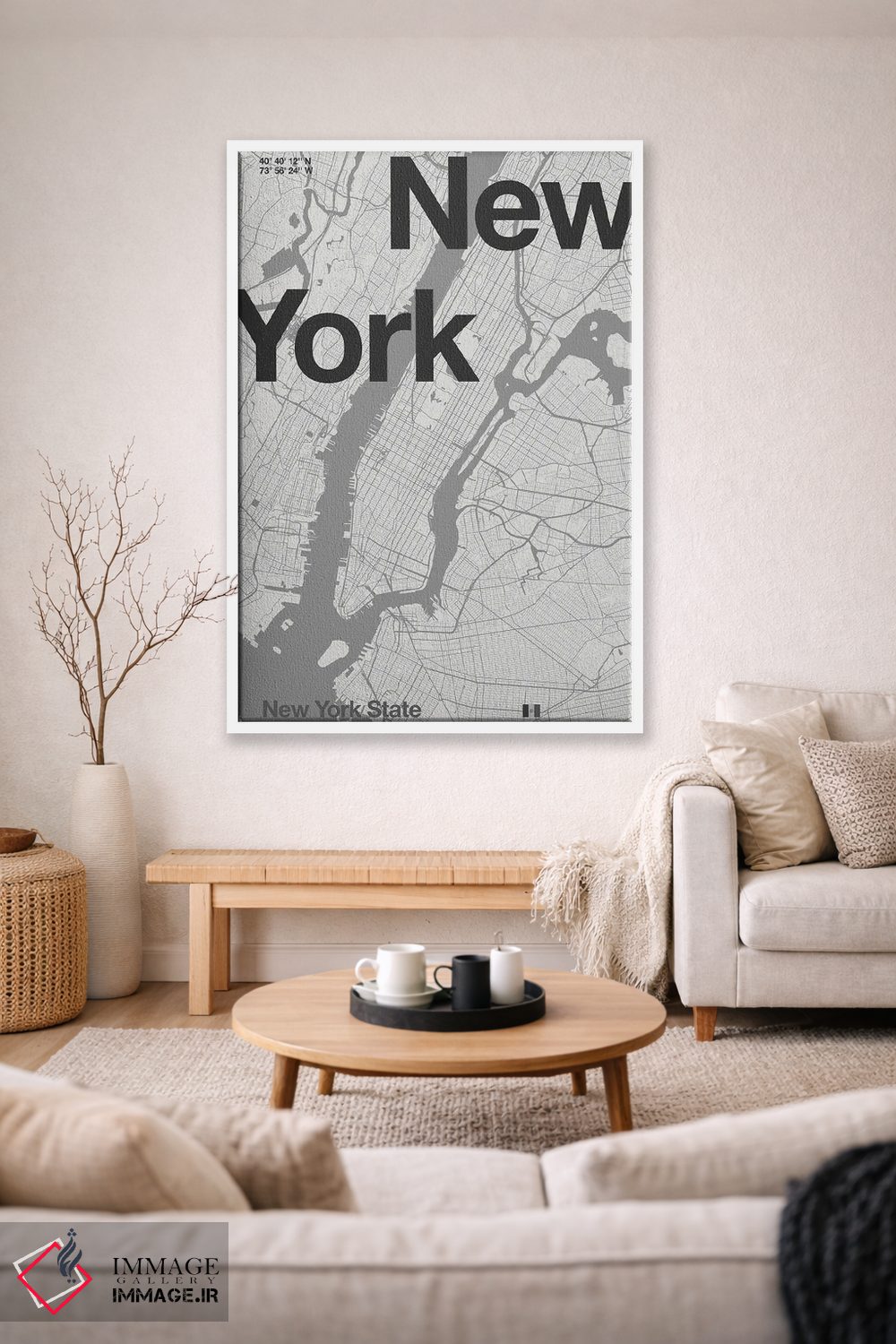 تابلو مدرن نیویورک اثر فلوران بدار - D1W