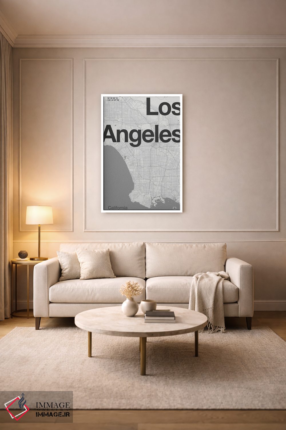 تابلو مدرن لس آنجلس اثر فلوران بدار - D2W