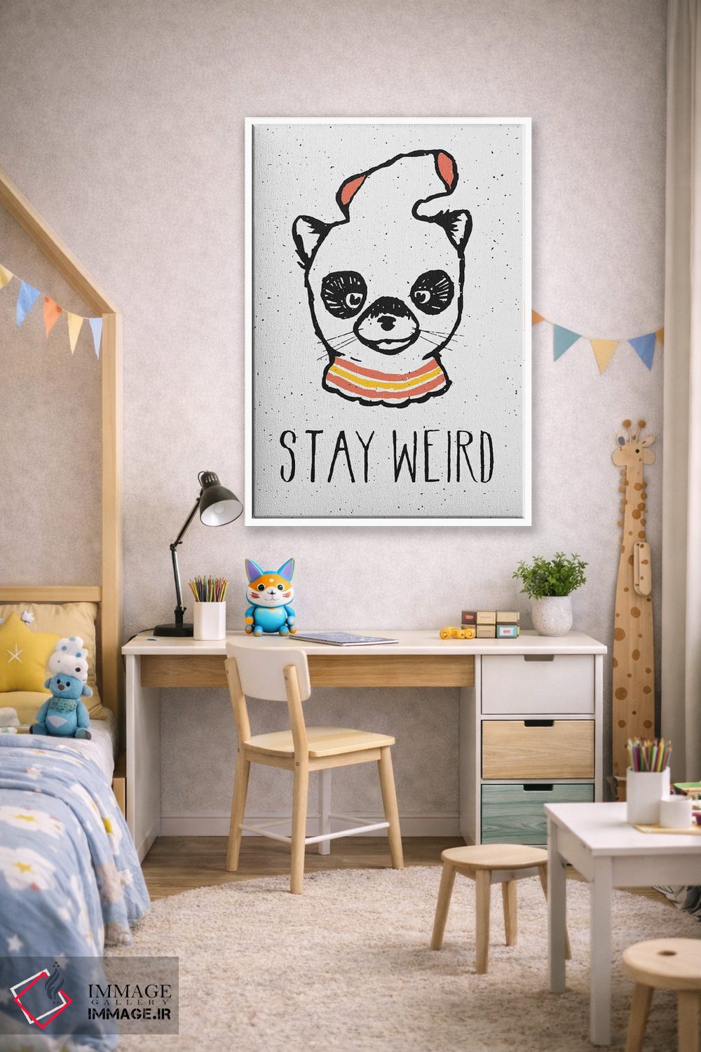 تابلو دکوراتیو عجیب بمان اثر فلوران بدار - D1W