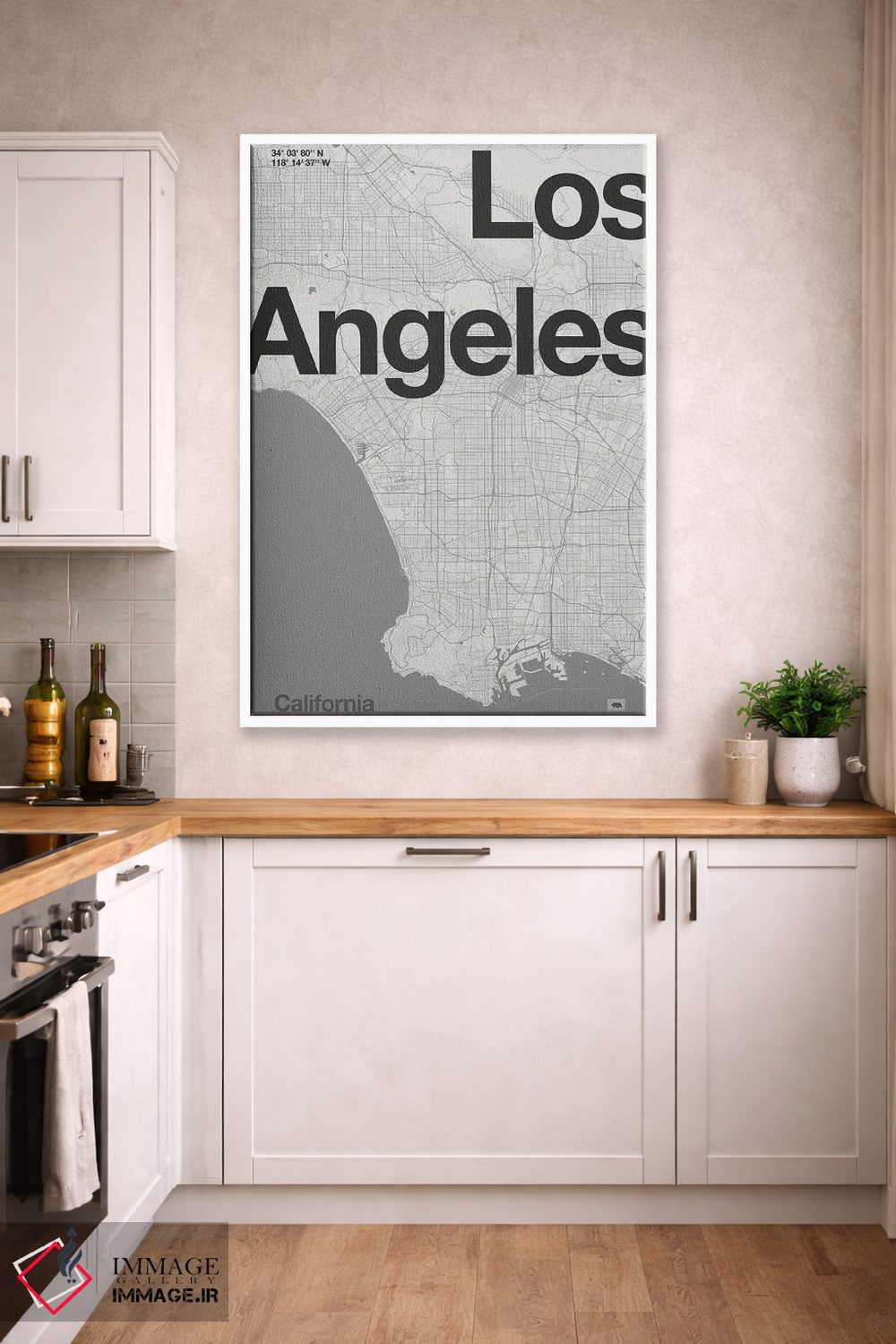 تابلو مدرن لس آنجلس اثر فلوران بدار - D3W