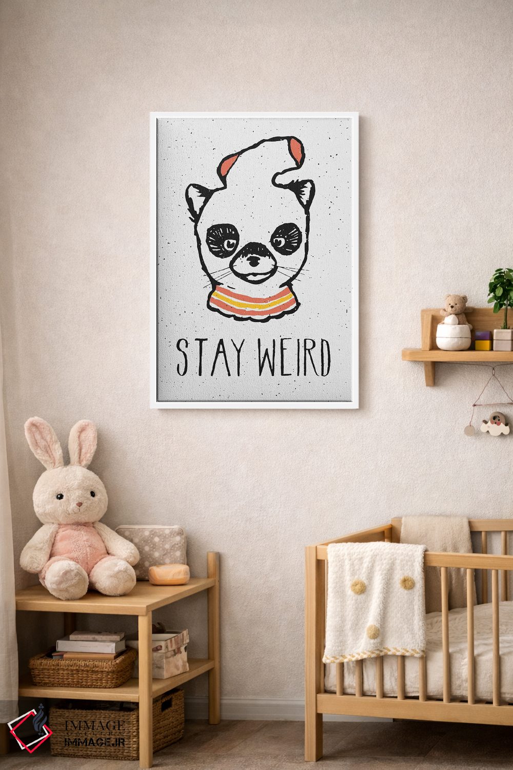 تابلو دکوراتیو عجیب بمان اثر فلوران بدار - D4W