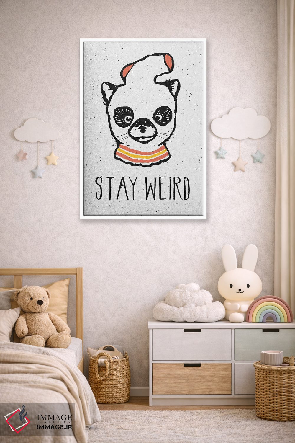 تابلو دکوراتیو عجیب بمان اثر فلوران بدار - D5W