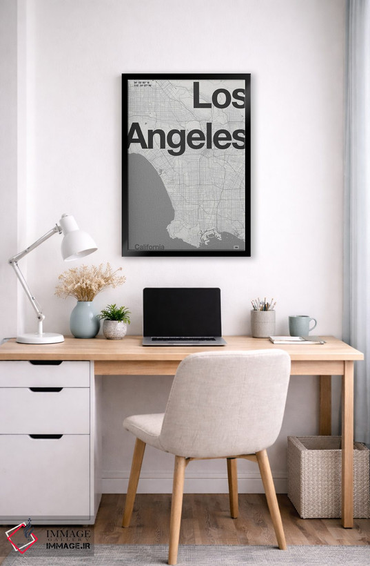 تابلو مدرن لس آنجلس اثر فلوران بدار - D5B