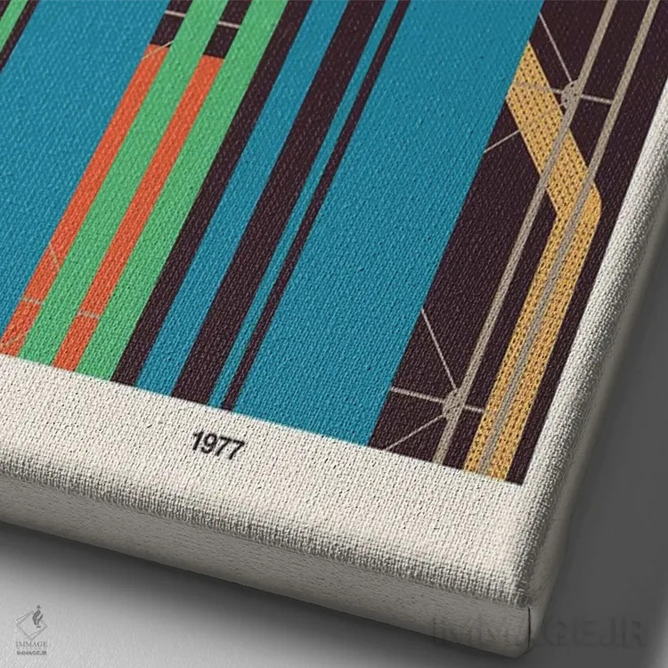 تابلو دکوراتیو مرکز پمپیدو اثر فلوران بدار - نمای نزدیک بافت بوم