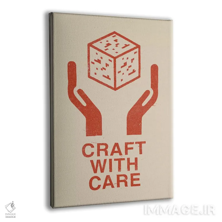 تابلو دکوراتیو دست سازه با دقت ۱ اثر فلوران بدار - نمای پرسپکتیو محصول