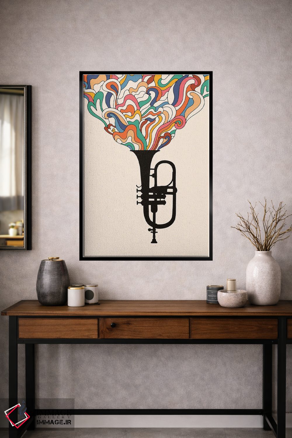 تابلو دکوراتیو موسیقی جز اثر فلوران بدار - D1B