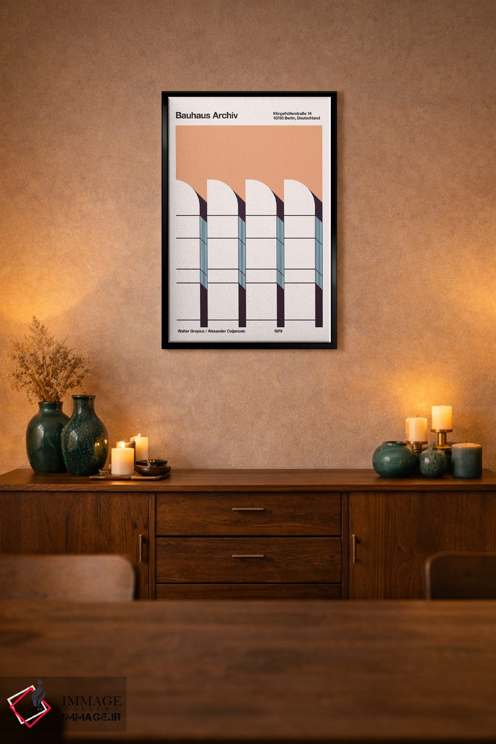 تابلو دکوراتیو آرشیو باوهاوس اثر فلوران بدار - D1B