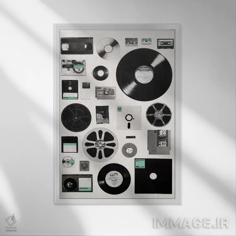 تابلو دکوراتیو داده اثر فلوران بدار - نمای قابدار سفید