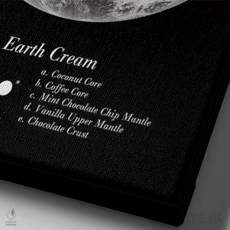 تابلو دکوراتیو کرم زمین اثر فلوران بدار - نمای نزدیک بافت بوم