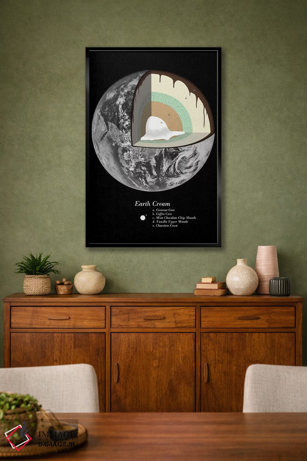 تابلو دکوراتیو کرم زمین اثر فلوران بدار - D2B