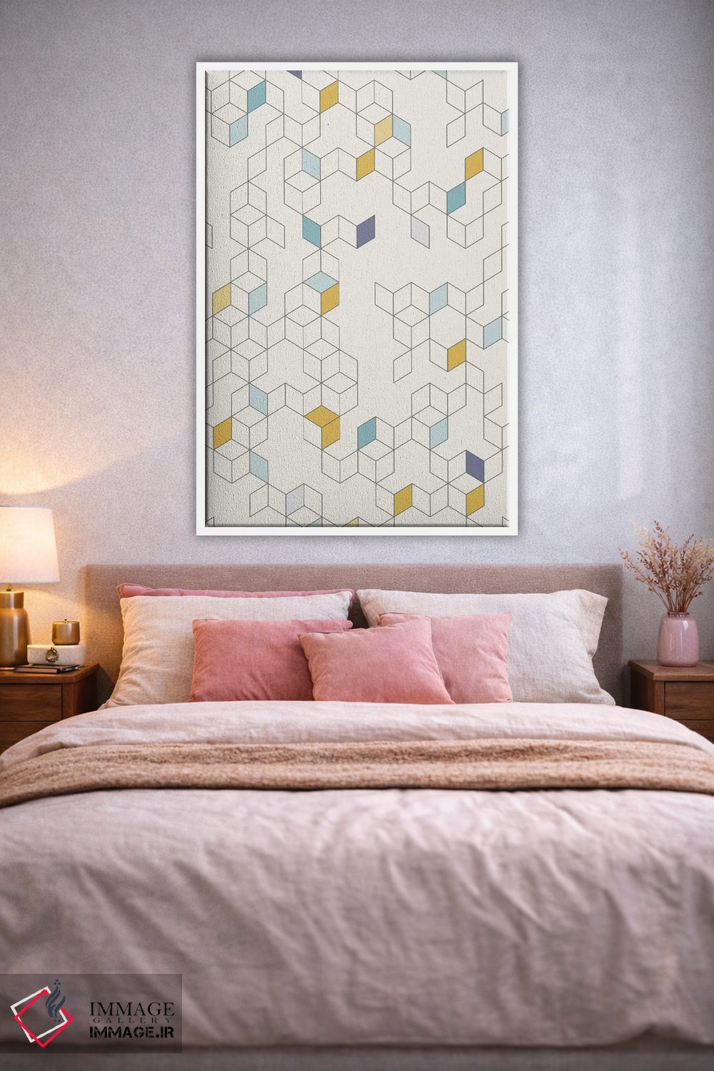 تابلو انتزاعی روز کزایا اثر فلوران بدار - D1W