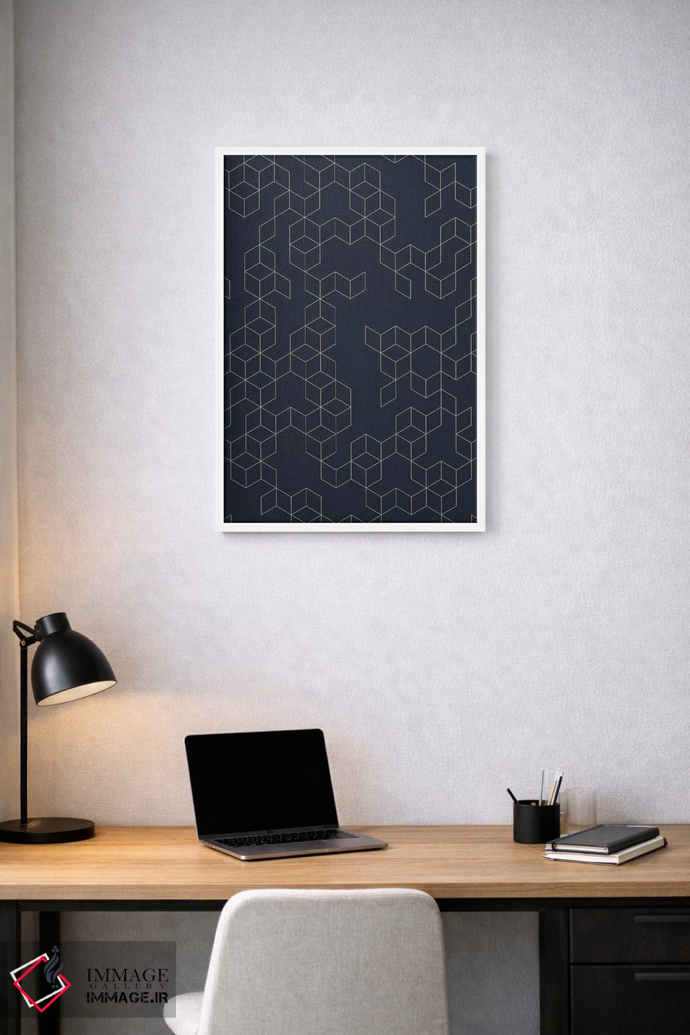 تابلو مدرن شب کزایا اثر فلوران بدار - D1W