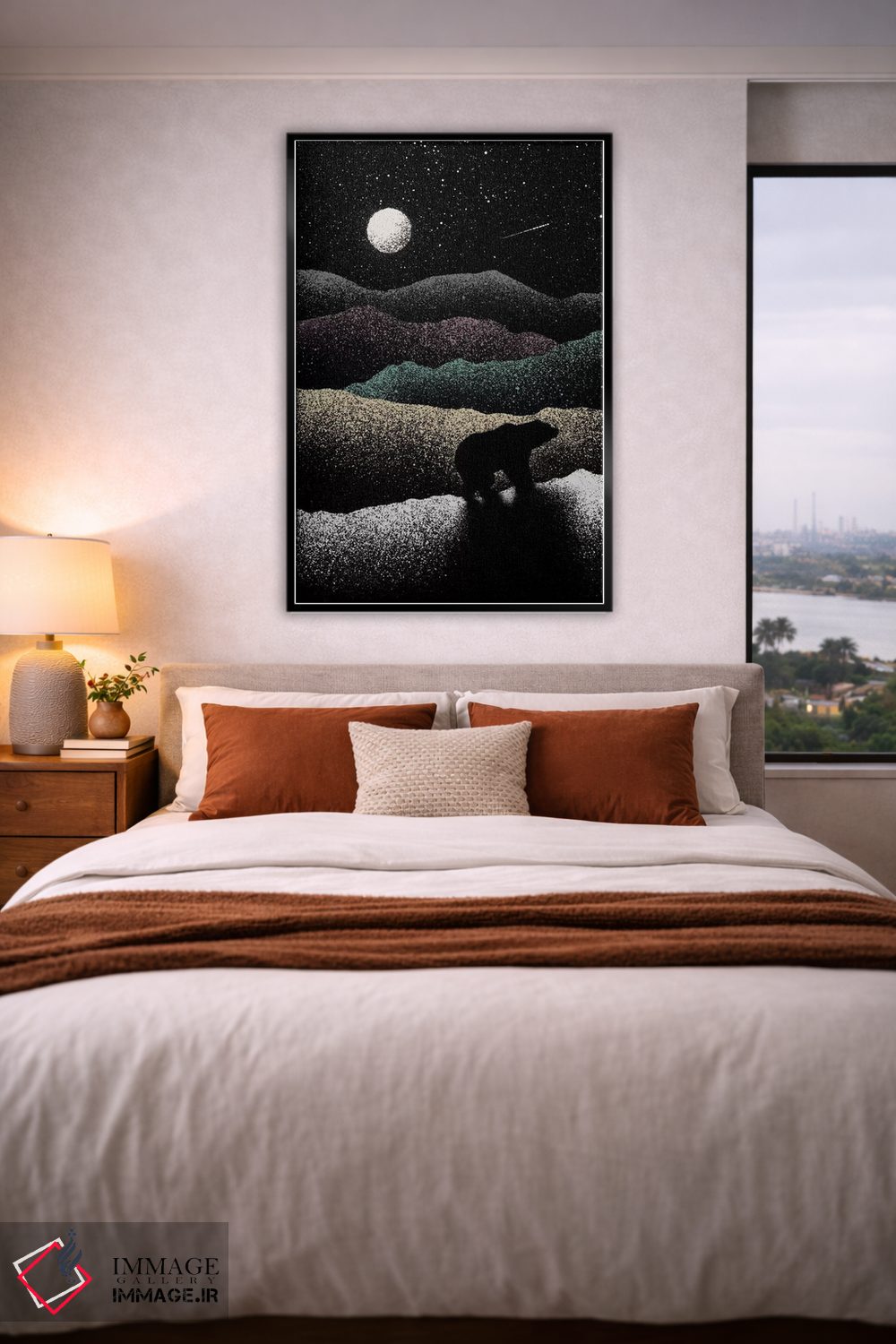 تابلو دکوراتیو خرس سرگردان اثر فلوران بدار - D5B