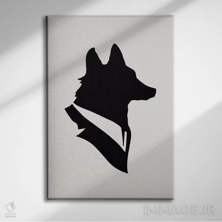تابلو دکوراتیو آقای روباه اثر فلوران بدار - نمای روبهرو روی دیوار
