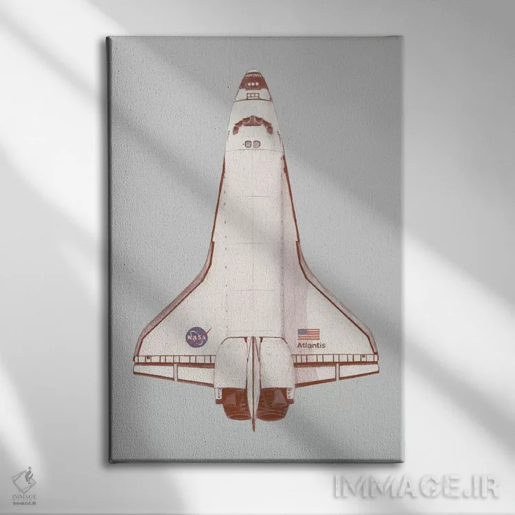 تابلو دکوراتیو آتلانتیس اثر فلوران بدار - نمای روبهرو روی دیوار