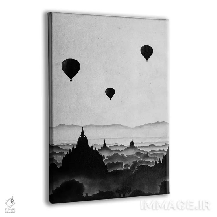 تابلو دکوراتیو شفق قطبی اثر فلوران بدار - نمای پرسپکتیو محصول