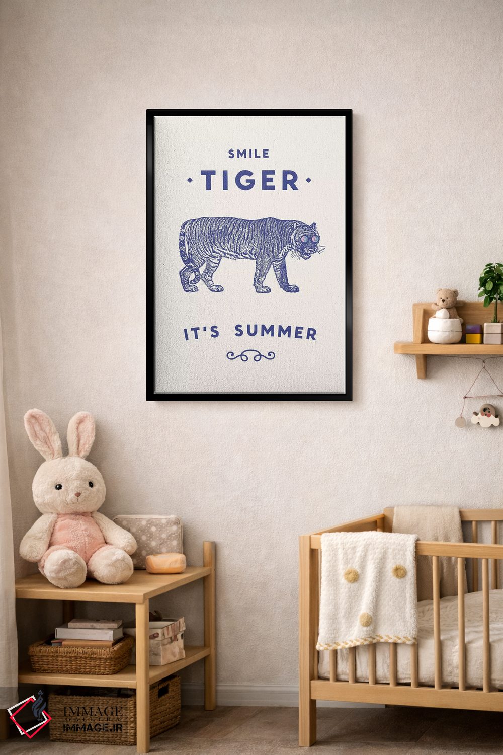 تابلو دکوراتیو لبخند بزن ببر، تابستان آمد اثر فلوران بدار - D5B
