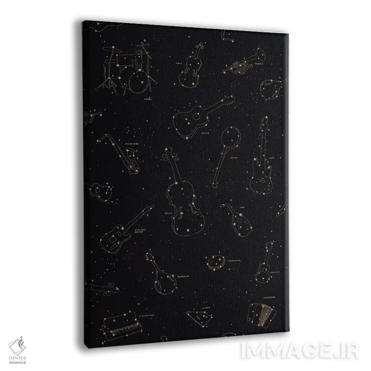 تابلو دکوراتیو موسیقی آسمانی اثر فلوران بدار - نمای پرسپکتیو محصول