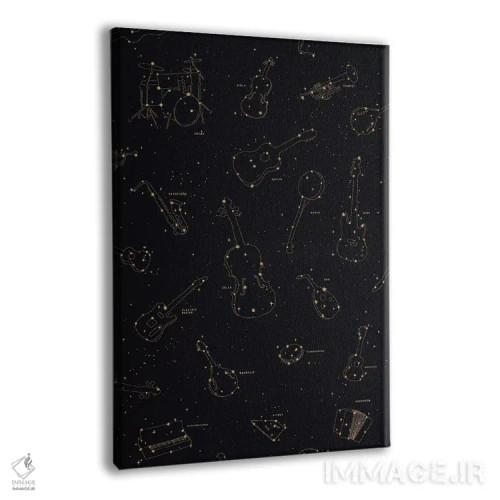 تابلو دکوراتیو موسیقی آسمانی اثر فلوران بدار - نمای پرسپکتیو محصول